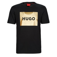 Kleidung Herren T-Shirts HUGO Dulive_G Schwarz / Gold