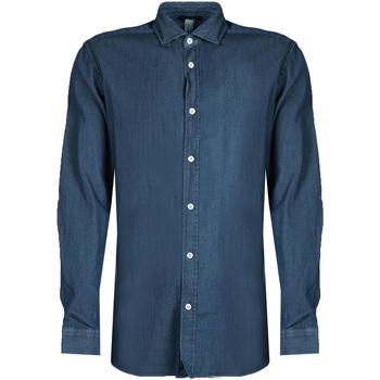Kleidung Herren Langärmelige Hemden Antony Morato MMSL00520 FA400019 Blau