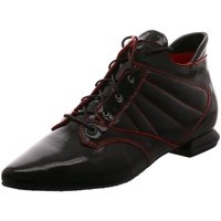Schuhe Damen Ankle Boots Simen Stiefeletten 5292A N.SCHWARZ ROT schwarz