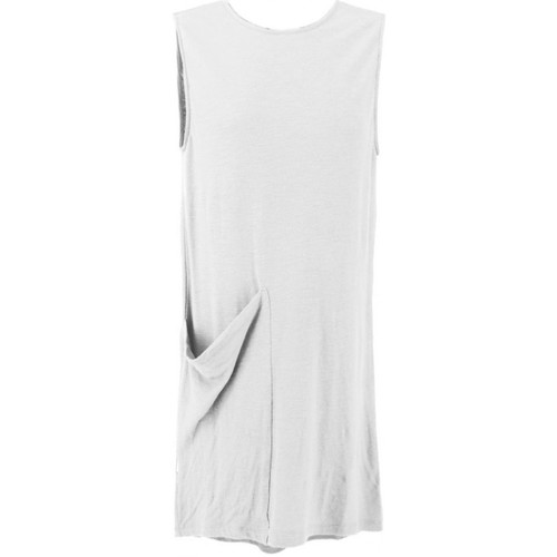 Kleidung Damen Maxikleider Soho-T Rio-Kleid mit Tasche wei Weiss