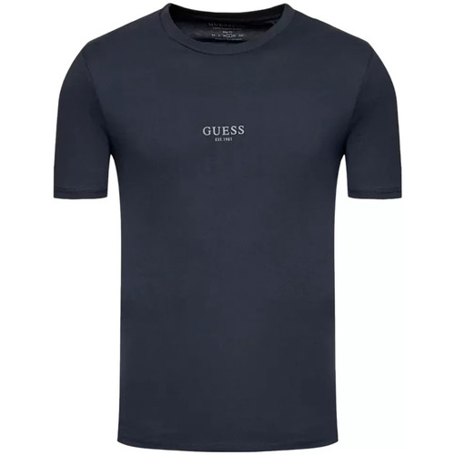 Kleidung Herren T-Shirts Guess Luxe classic Blau