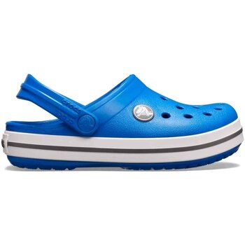 Schuhe Kinder Leinen-Pantoletten mit gefloch Crocs 207005 Blau