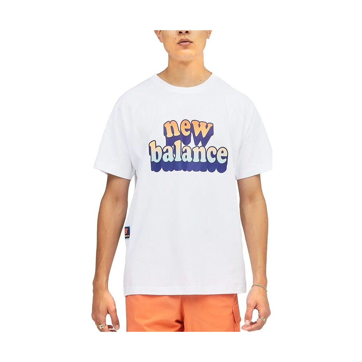 Kleidung Herren T-Shirts New Balance MT21564WT Weiss