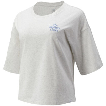 Kleidung Damen T-Shirts & Poloshirts New Balance WT13561SAH Grau