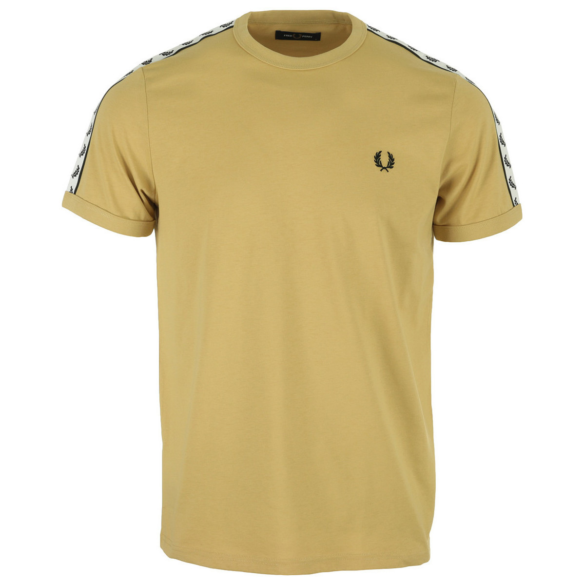 Kleidung Herren T-Shirts Fred Perry Taped Ringer T-Shirt Beige
