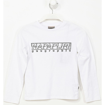 Kleidung Jungen T-Shirts Napapijri N0CIWK-002 Weiss