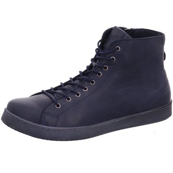 Schuhe Damen Sneaker High Andrea Conti Schnuerschuhe B 344900-17 blau