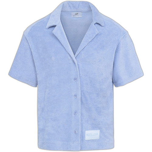 Kleidung Herren Langärmelige Hemden Sixth June Chemise  Monogram Towel Blau