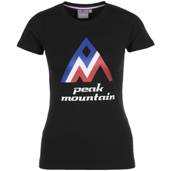Kleidung Damen T-Shirts Peak Mountain T-shirt manches courtes femme ACIMES Schwarz