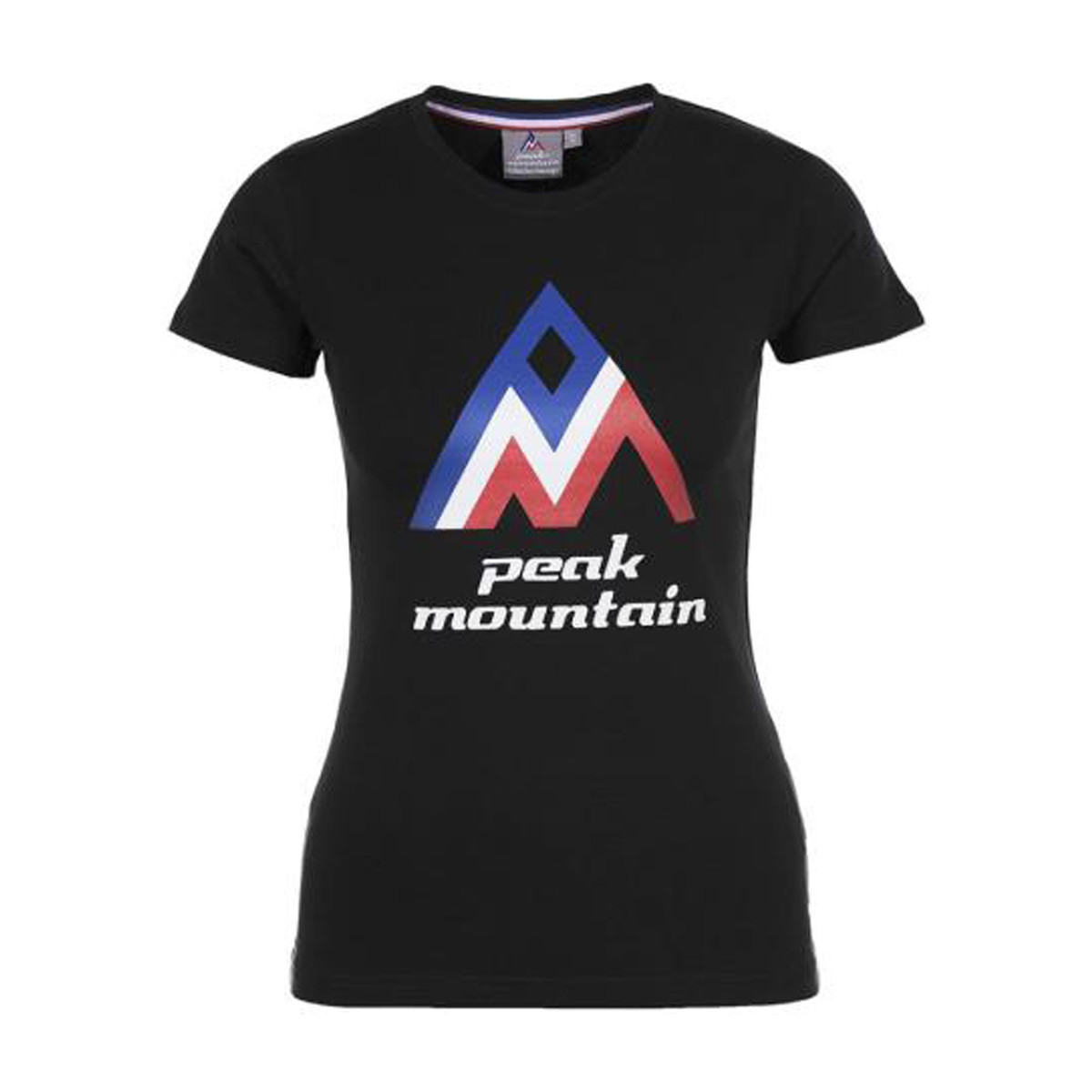 Kleidung Damen T-Shirts Peak Mountain T-shirt manches courtes femme ACIMES Schwarz