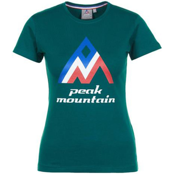 Kleidung Damen T-Shirts Peak Mountain T-shirt manches courtes femme ACIMES Grün