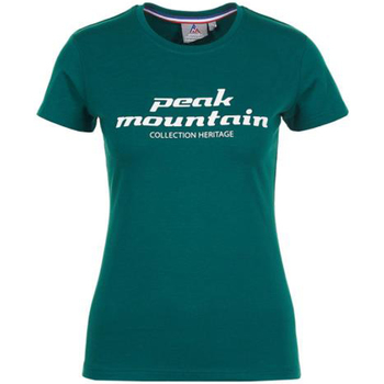 Kleidung Damen T-Shirts Peak Mountain T-shirt manches courtes femme ACOSMO Grün