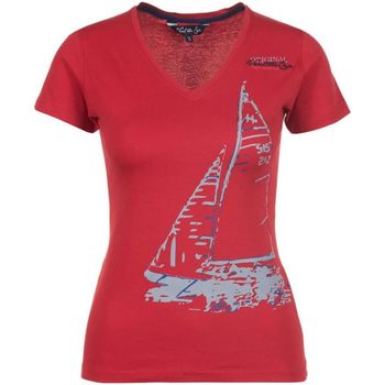 Kleidung Damen T-Shirts Vent Du Cap T-shirt manches courtes femme ADRIO Rot