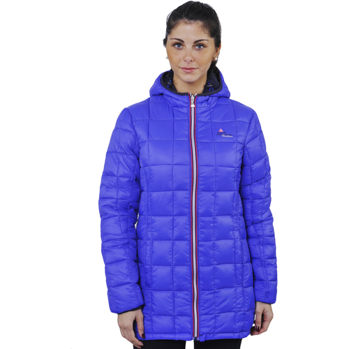 Kleidung Damen Daunenjacken Peak Mountain Doudoune longue réversible de ski femme AWILL Blau