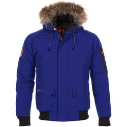 Kleidung Herren Parkas Peak Mountain Parka de ski vraie fourrure homme CALOZ Blau