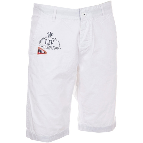Kleidung Herren Shorts / Bermudas Vent Du Cap Bermuda homme CANARY Weiss
