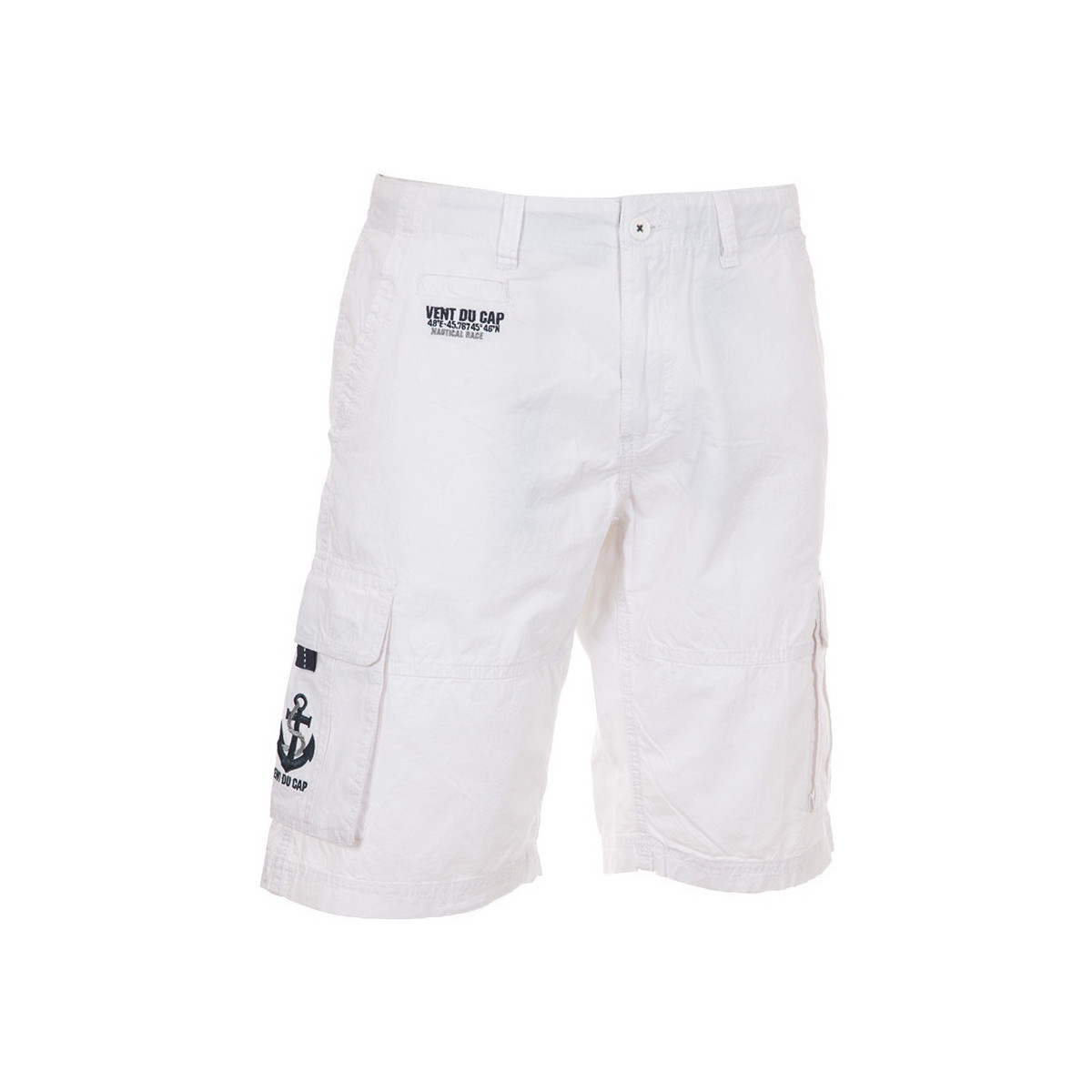 Kleidung Herren Shorts / Bermudas Vent Du Cap Bermuda homme CEBAY Weiss