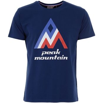 Kleidung Herren T-Shirts Peak Mountain T-shirt manches courtes homme CIMES Marine