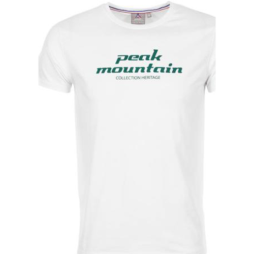 Kleidung Herren T-Shirts Peak Mountain T-shirt manches courtes homme COSMO Weiss