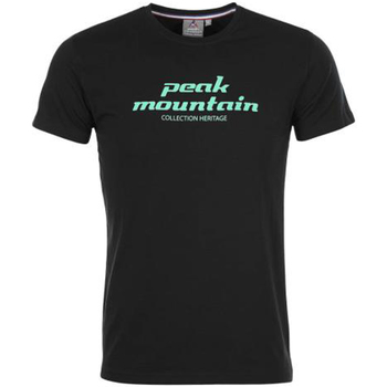 Kleidung Herren T-Shirts Peak Mountain T-shirt manches courtes homme COSMO Schwarz