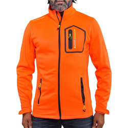 Kleidung Herren Fleecepullover Peak Mountain Blouson polar shell homme CRISTOM Orange
