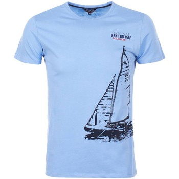 Kleidung Jungen T-Shirts Vent Du Cap T-shirt manches courtes garçon ECADRIO Blau