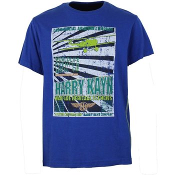 Kleidung Jungen T-Shirts Harry Kayn T-shirt manches courtesgarçon ECEBANUP Blau
