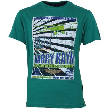 Kleidung Jungen T-Shirts Harry Kayn T-shirt manches courtesgarçon ECEBANUP Grün