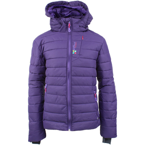Kleidung Mädchen Daunenjacken Peak Mountain Doudoune de ski fille GAPTI Violett