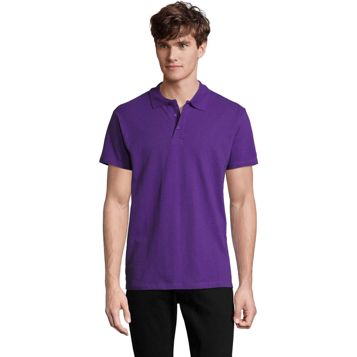 Kleidung Herren Polohemden Sols SPRING POLO MANGA CORTA con 100% algodón peinado Bordeaux