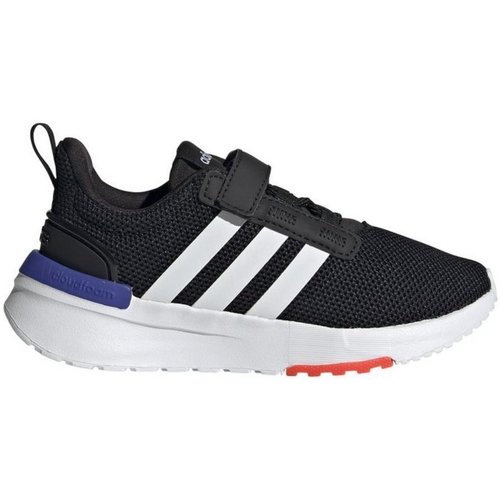 Schuhe Jungen Sneaker Adidas Sportswear Low RACER TR21 C,CBLACK/FTWWHT/SONINK farblos 1075984-000 Schwarz