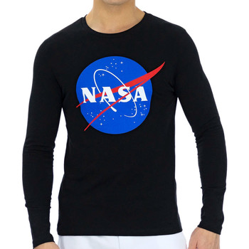Kleidung Herren Langarmshirts Nasa -NASA10T Schwarz