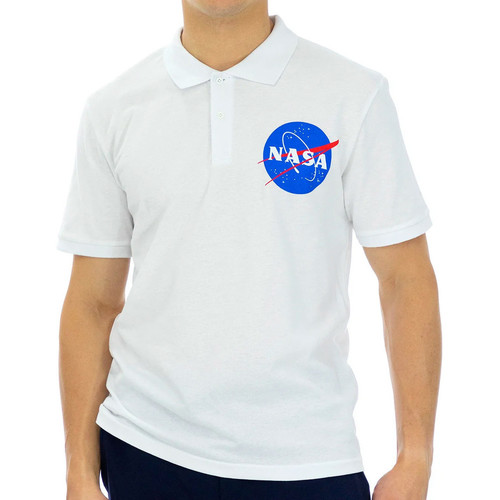Kleidung Herren Polohemden Nasa -NASA09P Weiss