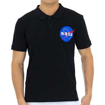 Kleidung Herren Polohemden Nasa -NASA09P Schwarz