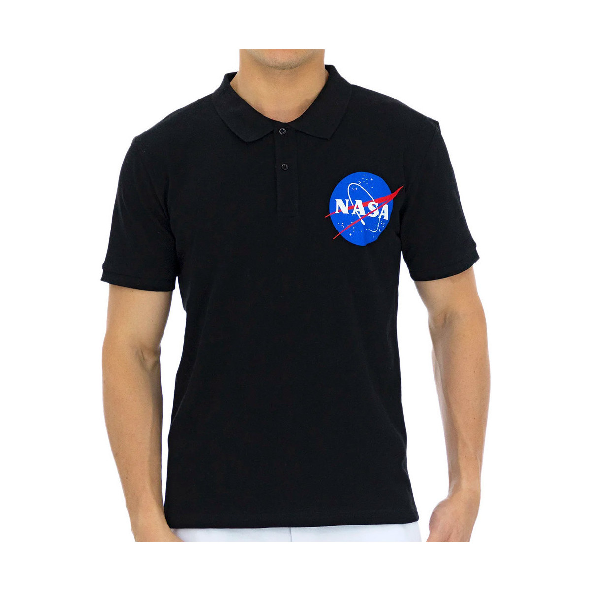 Kleidung Herren T-Shirts & Poloshirts Nasa -NASA09P Schwarz