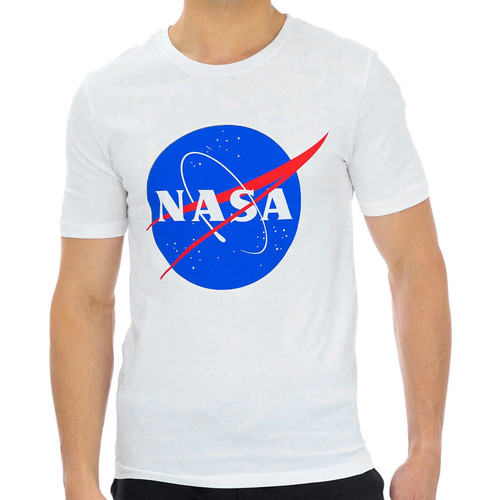 Kleidung Herren T-Shirts & Poloshirts Nasa -NASA08T Weiss