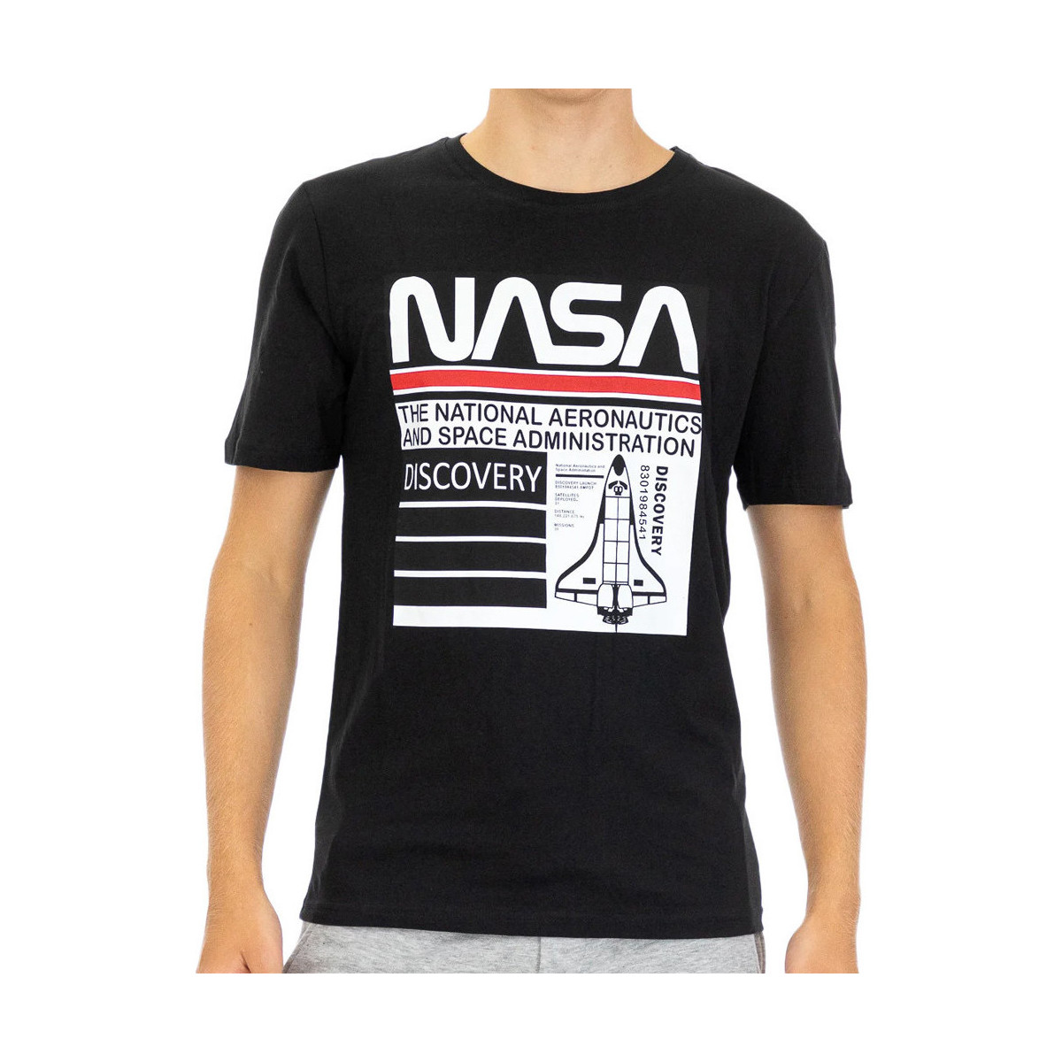 Kleidung Herren T-Shirts & Poloshirts Nasa -NASA57T Schwarz
