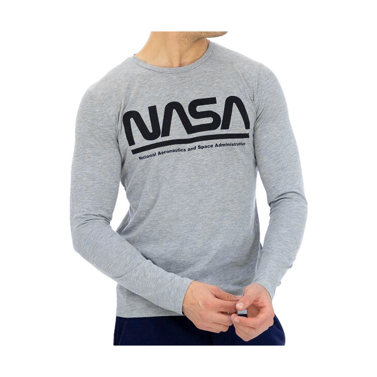 Kleidung Herren T-Shirts & Poloshirts Nasa -NASA03T Grau