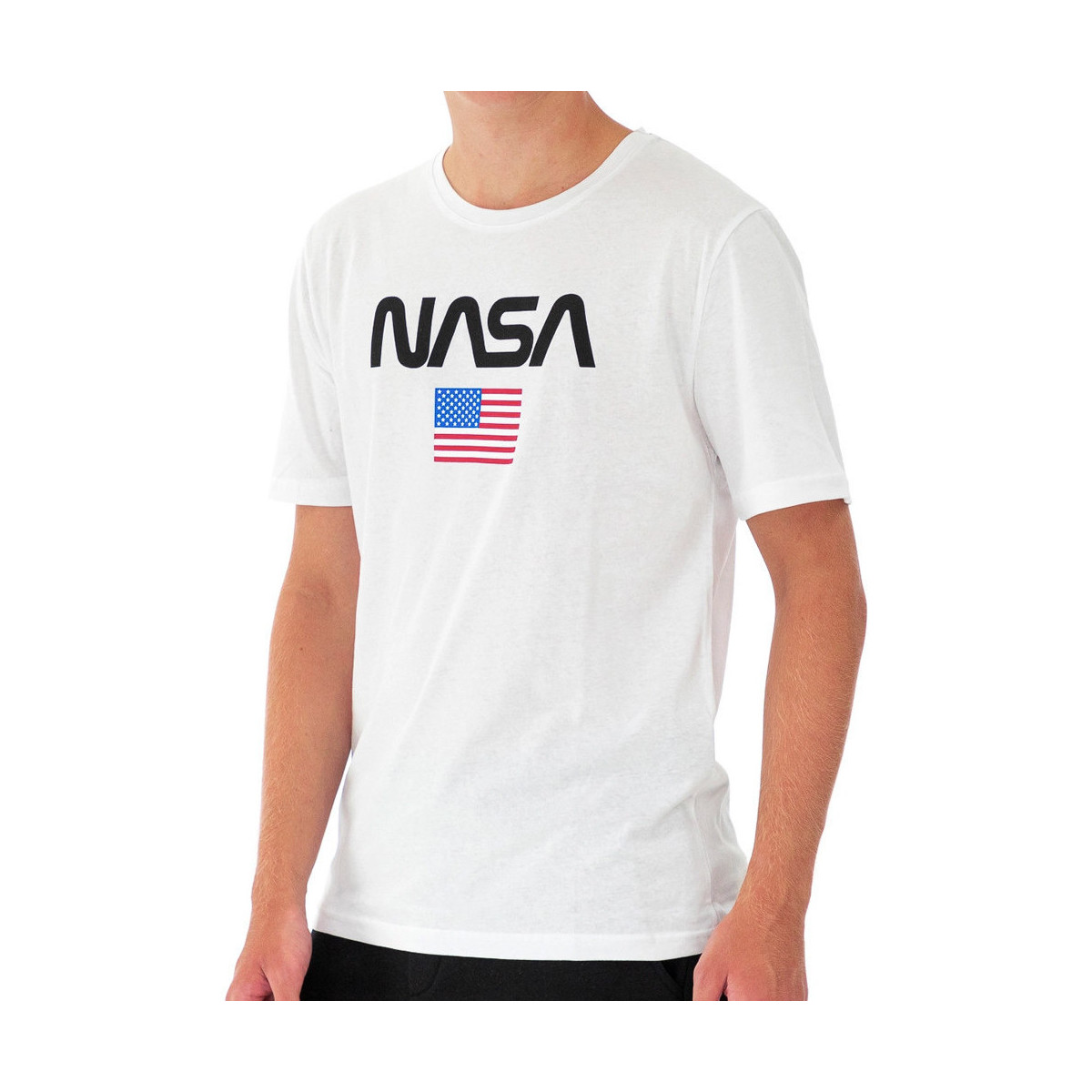 Kleidung Herren T-Shirts & Poloshirts Nasa -NASA40T Weiss