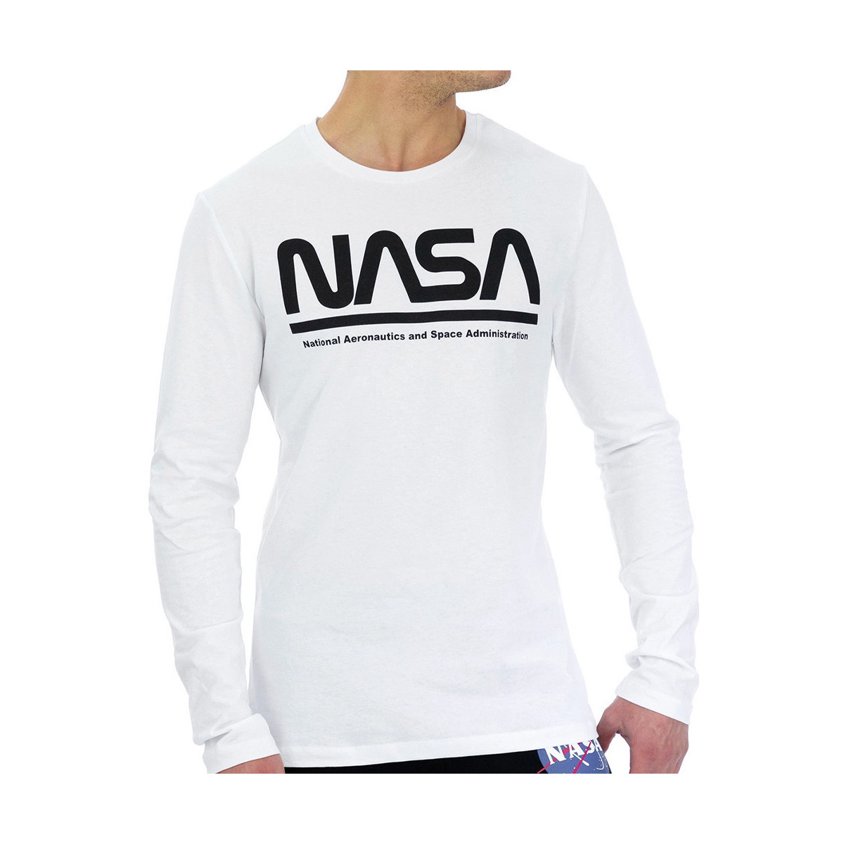 Kleidung Herren T-Shirts & Poloshirts Nasa -NASA03T Weiss