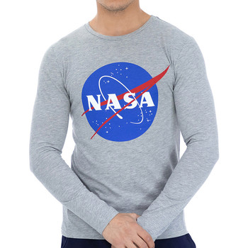 Kleidung Herren Langarmshirts Nasa -NASA10T Grau