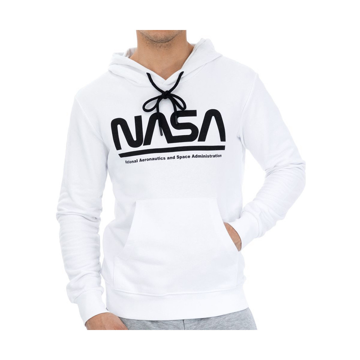 Kleidung Herren Sweatshirts Nasa -NASA05H Weiss