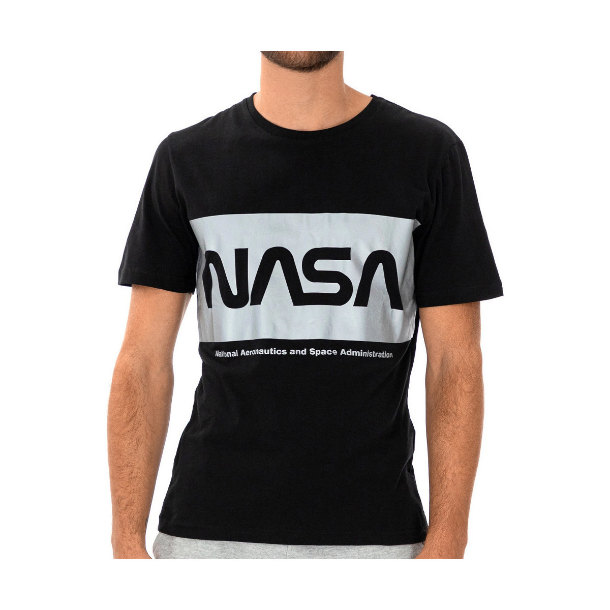 Kleidung Herren T-Shirts & Poloshirts Nasa -NASA22T Schwarz