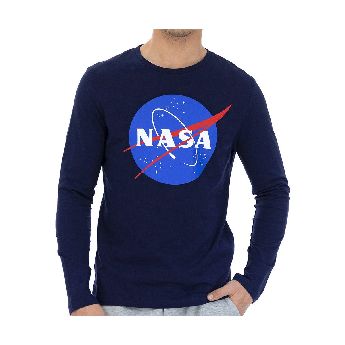 Kleidung Herren Sweatshirts Nasa -NASA11S Blau