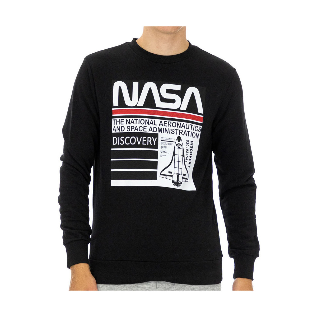 Kleidung Herren Sweatshirts Nasa -NASA58S Schwarz