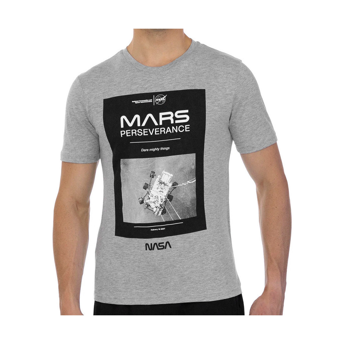 Kleidung Herren T-Shirts & Poloshirts Nasa -MARS01T Grau