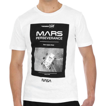 Kleidung Herren T-Shirts Nasa -MARS01T Weiss