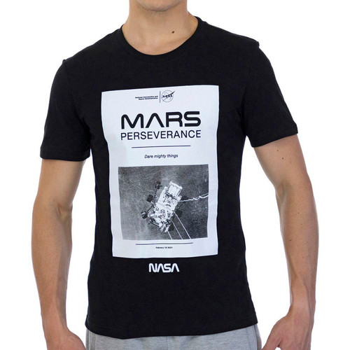 Kleidung Herren T-Shirts & Poloshirts Nasa -MARS01T Schwarz