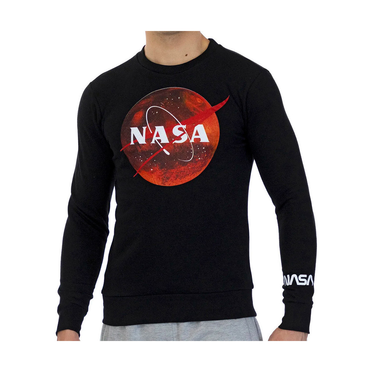 Kleidung Herren Sweatshirts Nasa -MARS12S Schwarz