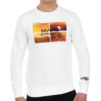 Kleidung Herren Sweatshirts Nasa -MARS09S Weiss